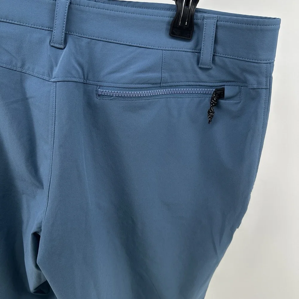 Under Armour Golf Shorts Mens Moisture Wick 36 Blue Smoke Heat Gear Fitted Coupe